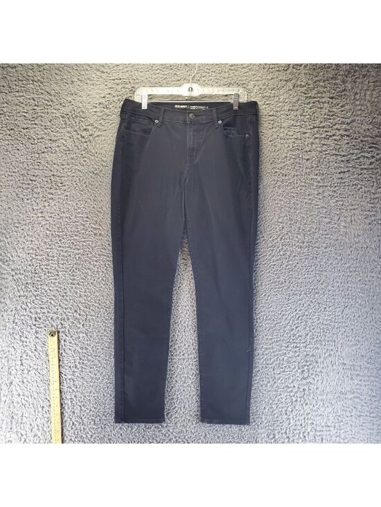 Old Navy Denim - Old Navy Jeans Womens 10 Black Curvy Skinny Mid-Rise Stretch Denim